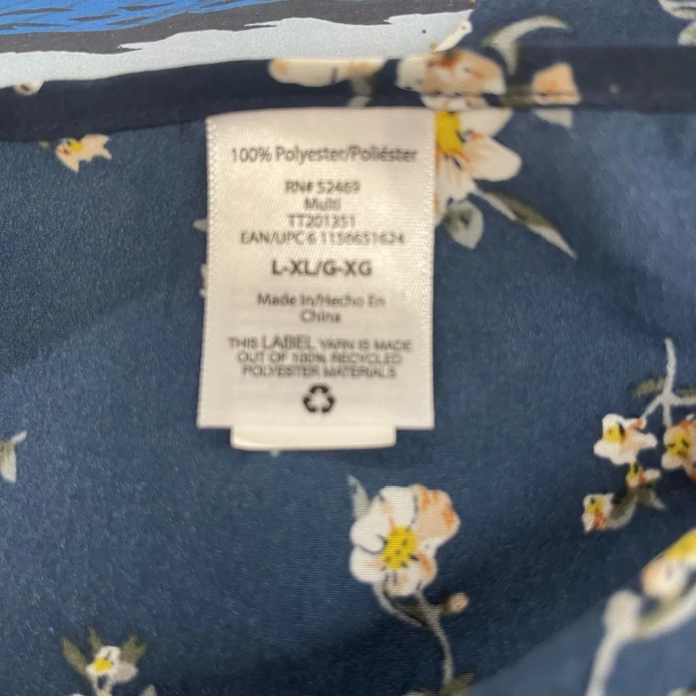 Blue floral kimono size Large/Extra Large